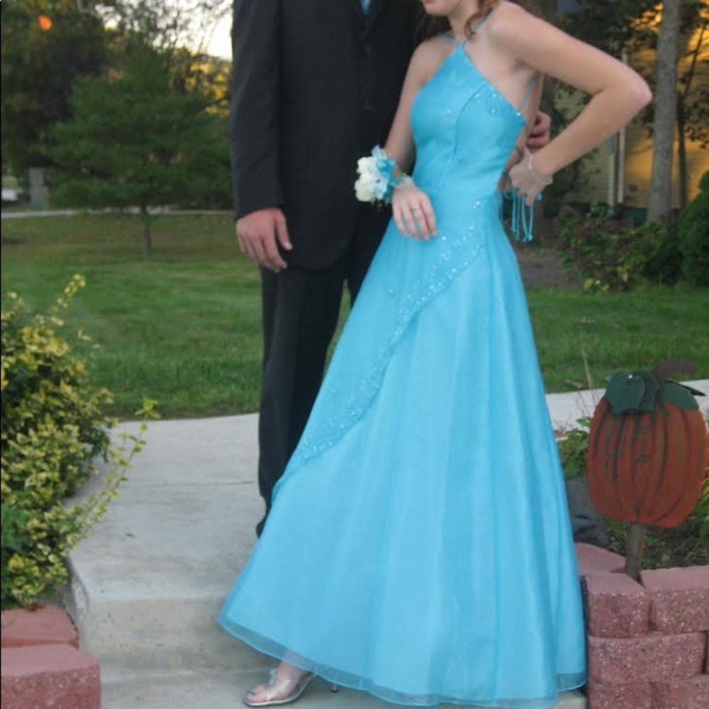 Aquamarine gown